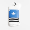 Adidas Originals 3-Stripes Crew Socks 3 Pairs, White White White, Detail Shot 1