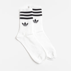 thumbnail Adidas Originals 3-Stripes Crew Socks 3 Pairs, White White White, Detail Shot 3