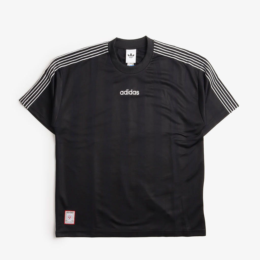 Adidas Originals 90s Stripe Jersey, Black, Detail Shot 1
