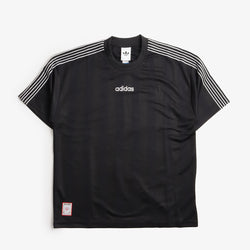 thumbnail Adidas Originals 90s Stripe Jersey, Black, Detail Shot 1