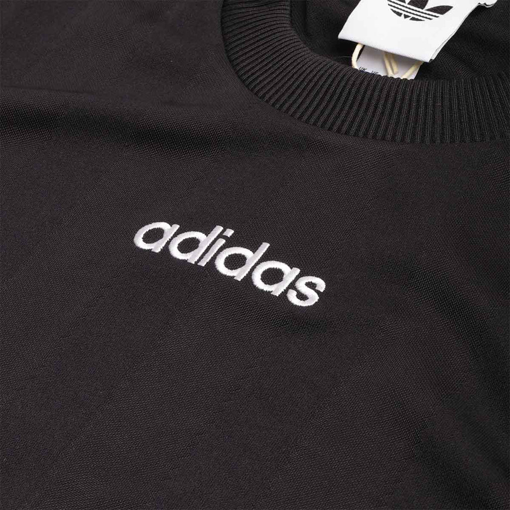Adidas Originals 90s Stripe Jersey, Black, Detail Shot 3