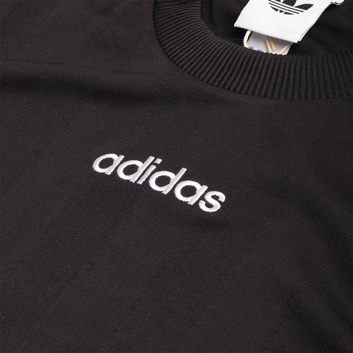 main Adidas Originals 90s Stripe Jersey, Black, Detail Shot 3
