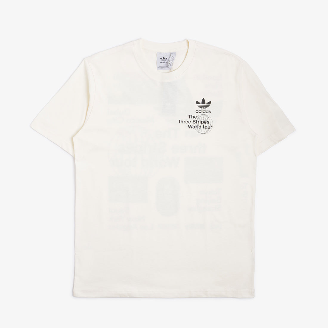 Adidas Originals BT T-Shirt, Cream White, Detail Shot 2