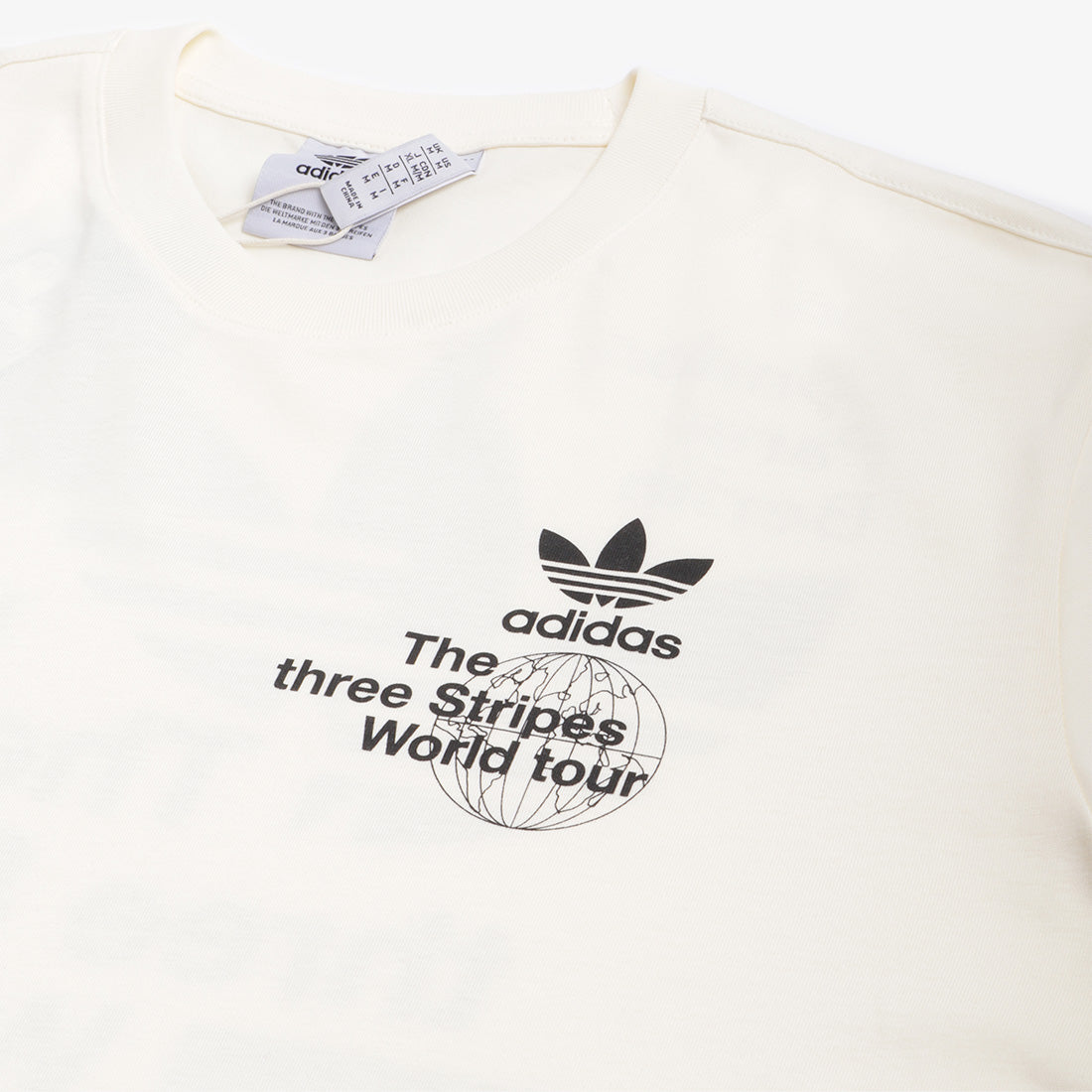 Adidas Originals BT T-Shirt, Cream White, Detail Shot 3