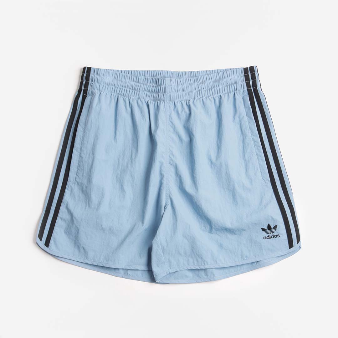 Adidas Originals Adicolour Classic Sprinter Shorts, Ash Blue Black, Detail Shot 1