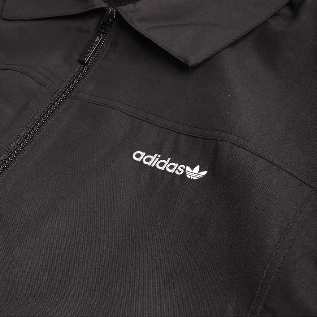 Adidas Originals Brushed Woven Track Top, Black, Detail Shot 3