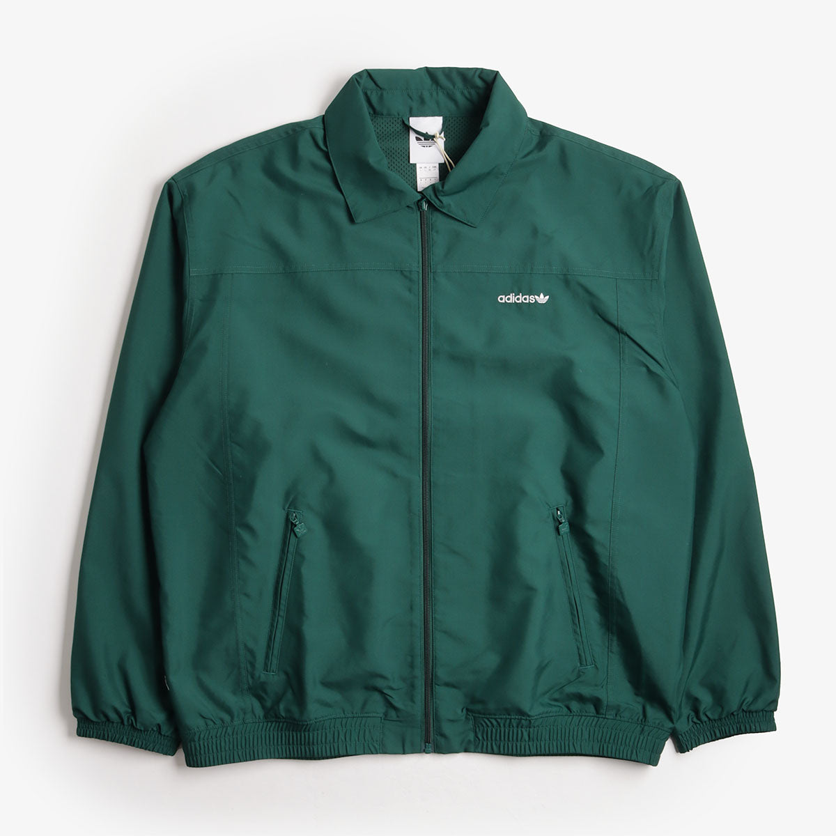 Adidas Originals Brushed Woven Track Top, Collegiate Green, Detail Shot 1