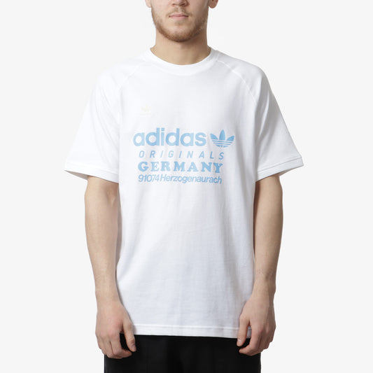 Adidas Originals GRF T-Shirt, White, Detail Shot 1