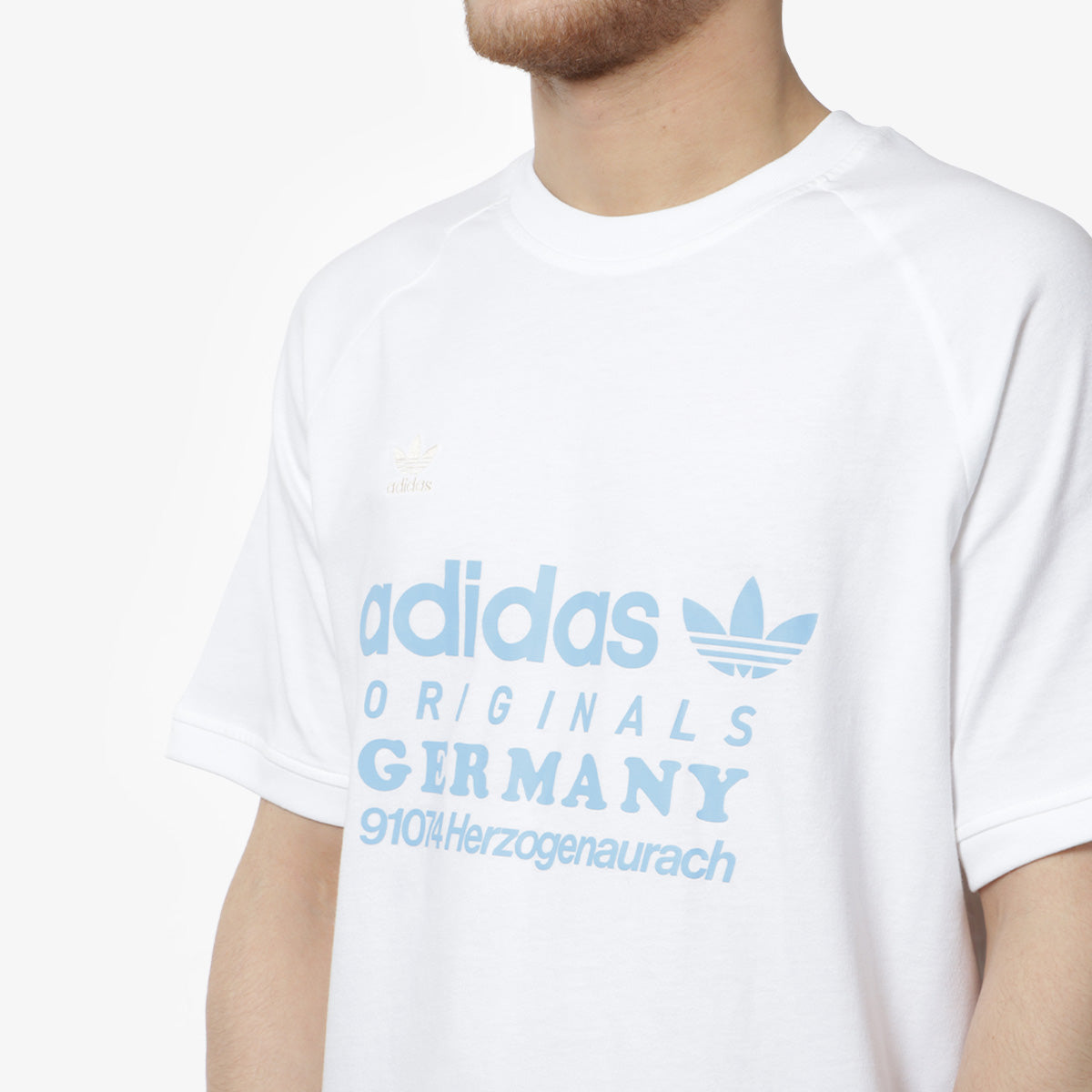 Adidas Originals GRF T-Shirt, White, Detail Shot 2