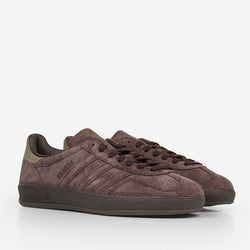 thumbnail Adidas Originals Gazelle Indoor Shoes, Dark Brown Dark Brown  Orbit Green, Detail Shot 3