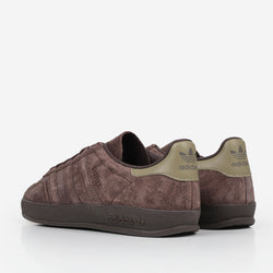 thumbnail Adidas Originals Gazelle Indoor Shoes, Dark Brown Dark Brown  Orbit Green, Detail Shot 4