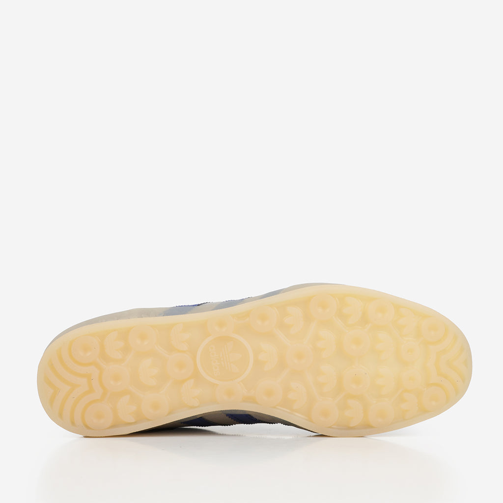 Adidas Originals Gazelle Indoor Shoes, Silver Pebble Victory Blue Magic Beige, Detail Shot 4