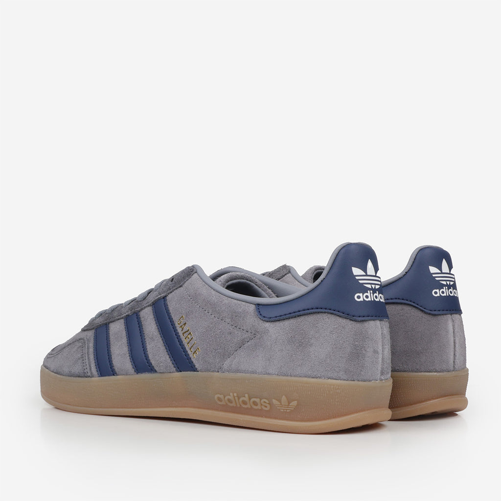 Adidas Originals Gazelle Indoor Shoes, Grey Night Indigo Grey Five, Detail Shot 4