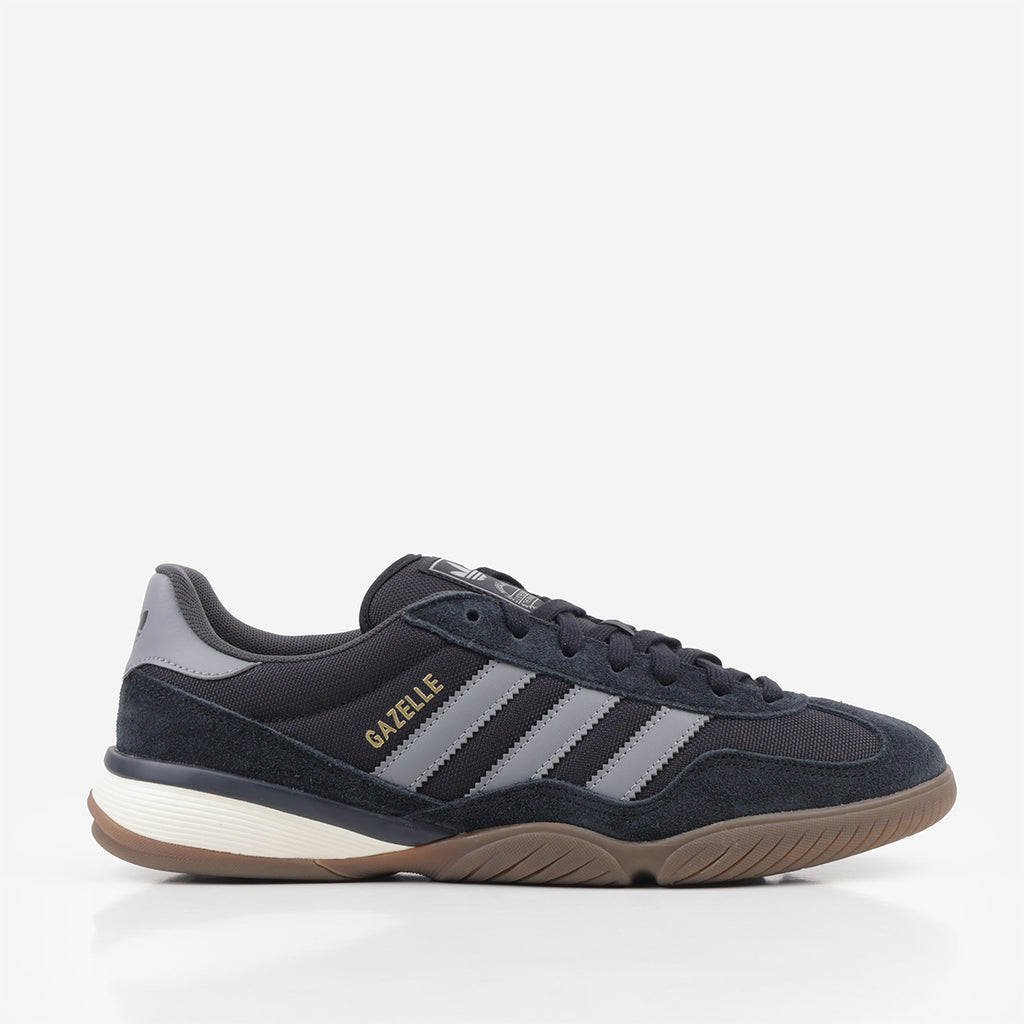 Adidas Originals Gazelle Sala Shoes, Core Black Grey Heather Gum 5, Detail Shot 1