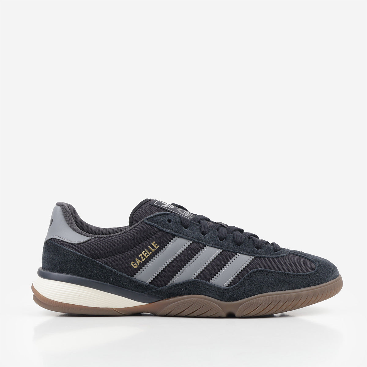 Adidas Originals Gazelle Sala Shoes, Core Black Grey Heather Gum 5, Detail Shot 1