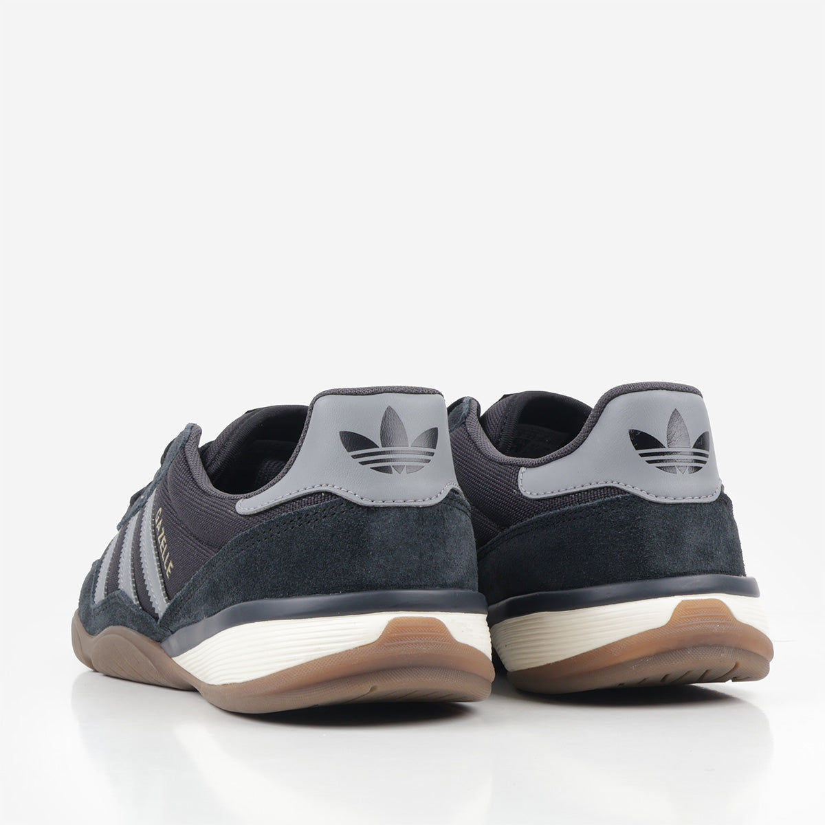 Adidas Originals Gazelle Sala Shoes, Core Black Grey Heather Gum 5, Detail Shot 3