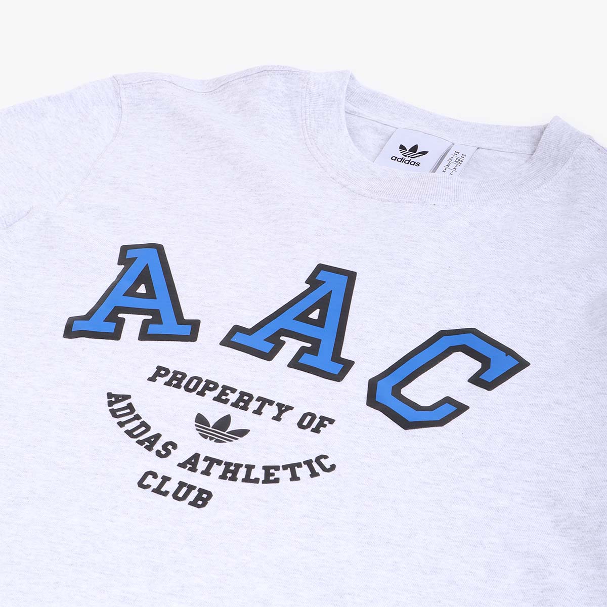 Adidas Originals Hack AAC T-Shirt, Light Grey Heather, Detail Shot 2