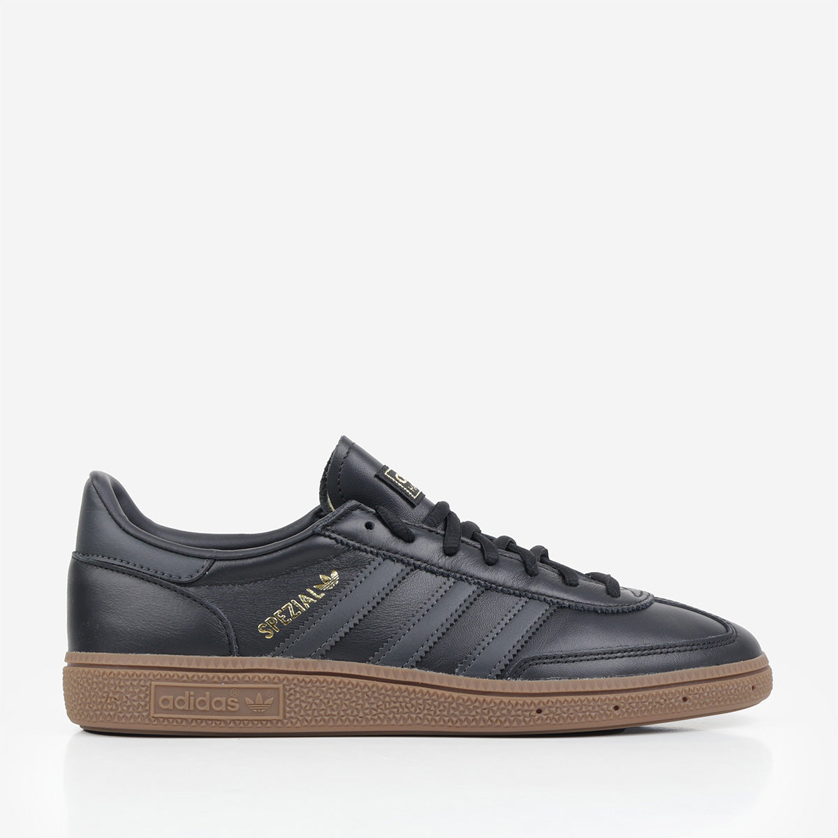 Adidas Originals Handball Spezial Shoes, Core Black Carbon Gold Metallic, Detail Shot 1