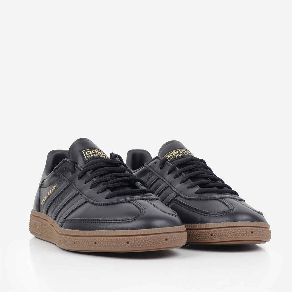 Adidas Originals Handball Spezial Shoes, Core Black Carbon Gold Metallic, Detail Shot 2