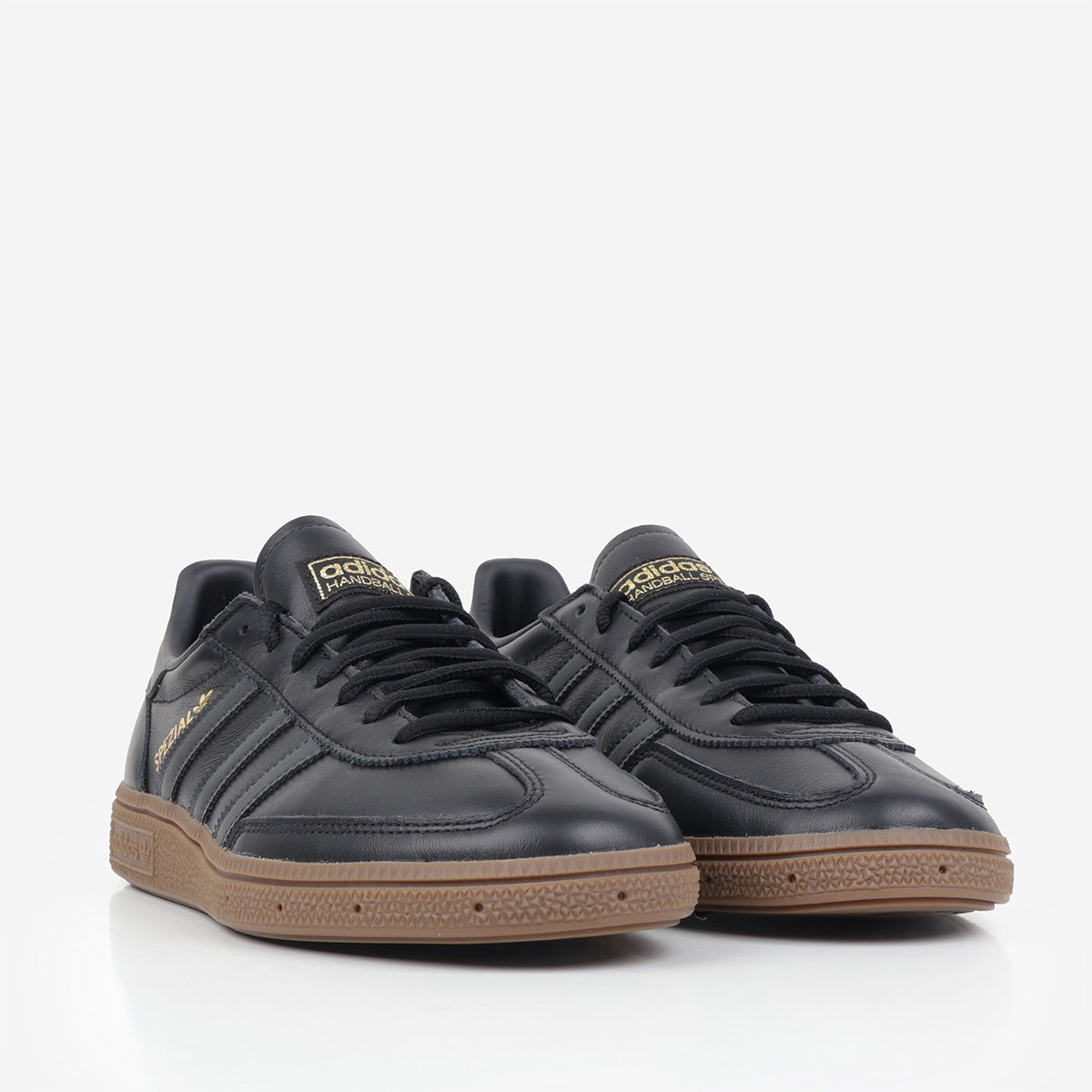 Adidas Originals Handball Spezial Shoes, Core Black Carbon Gold Metallic, Detail Shot 2