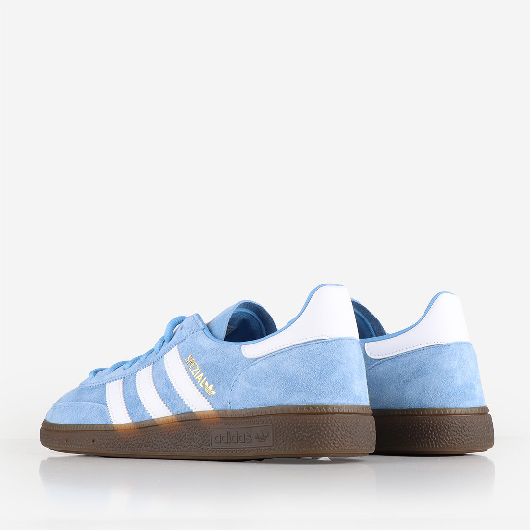 Adidas Original Handball Spezial Shoes, Light Blue Ftwr White Gum 5, Detail Shot 3