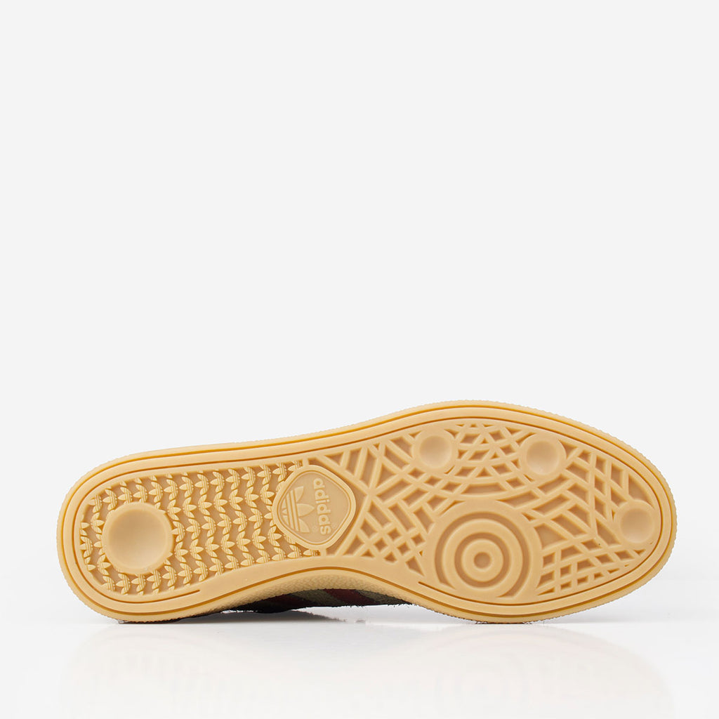Adidas Originals Handball Spezial Shoes, Focus Olive Fox Brown Gum 3, Detail Shot 4