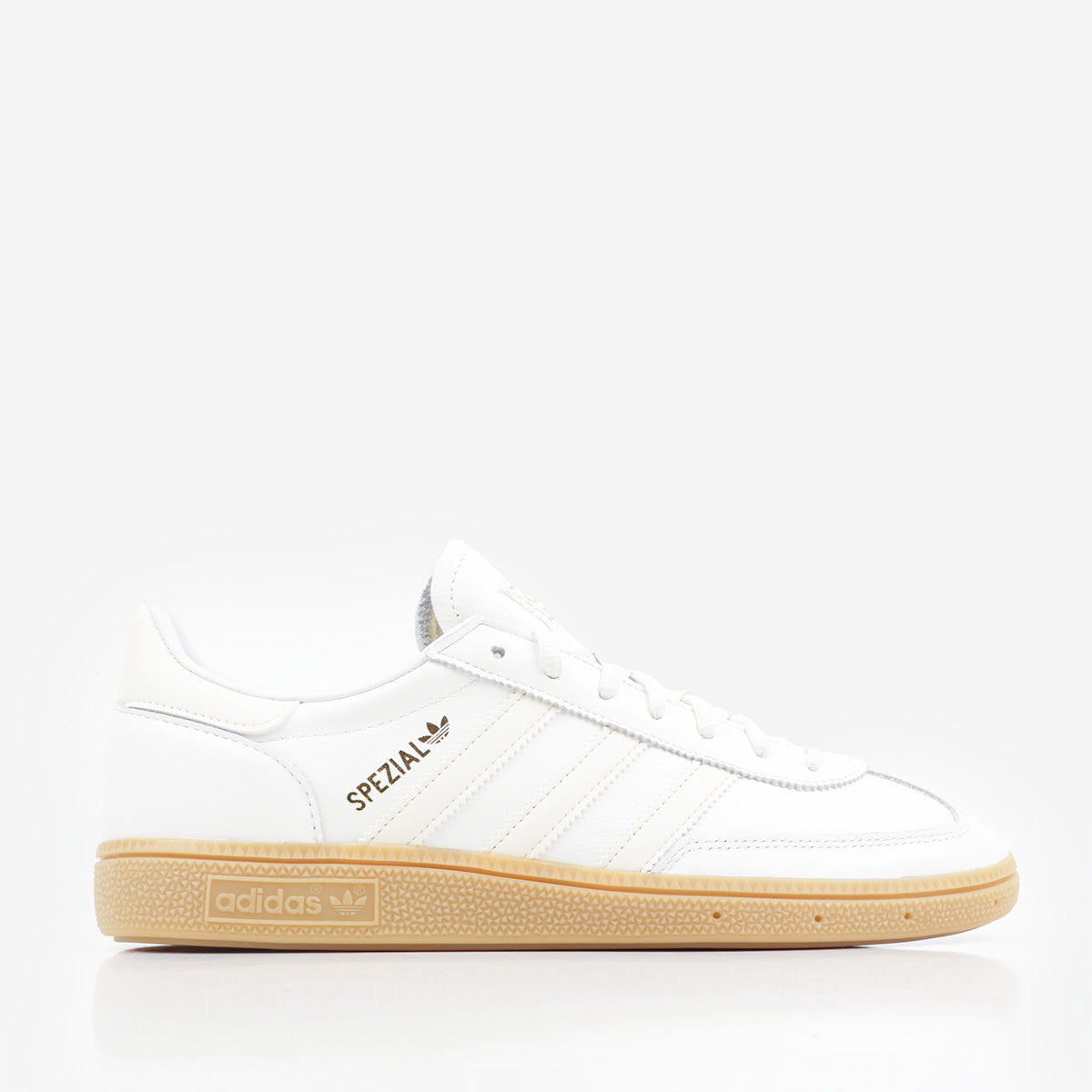 Adidas Originals Handball Spezial Shoes, Core White Wonder White Gum 3, Detail Shot 1