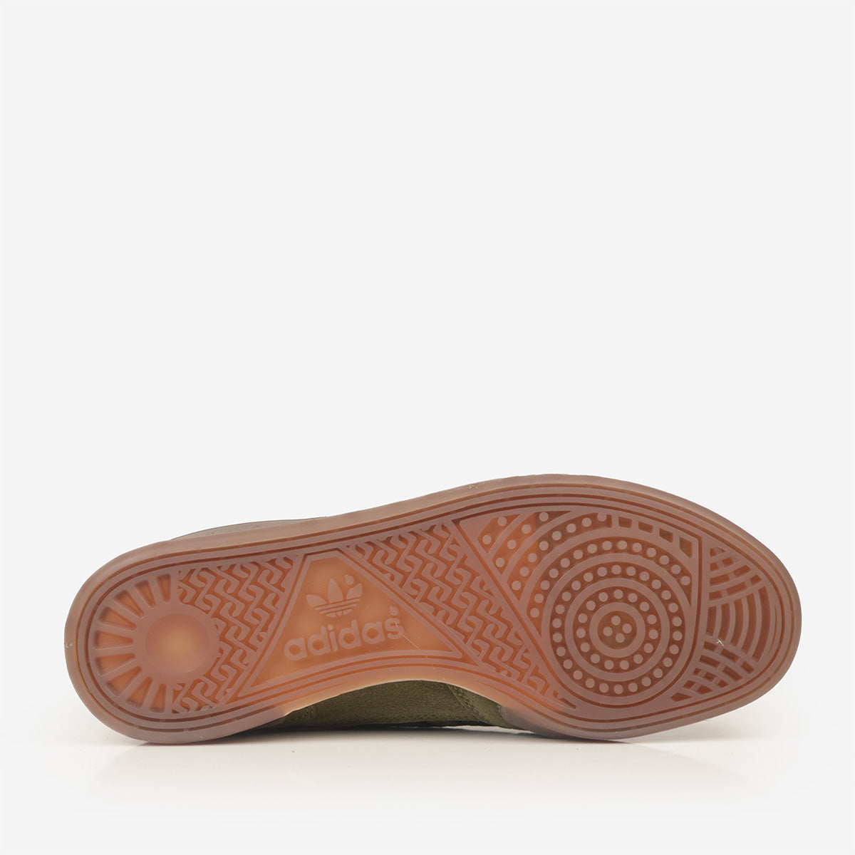 main Adidas Originals Handball Top RM Shoes, Focus Olive Carbon Core Black, Detail Shot 3