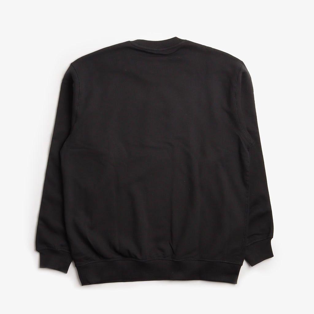 Adidas Originals Premium Essentials Crew Sweatshirt, Black, Detail Shot 2