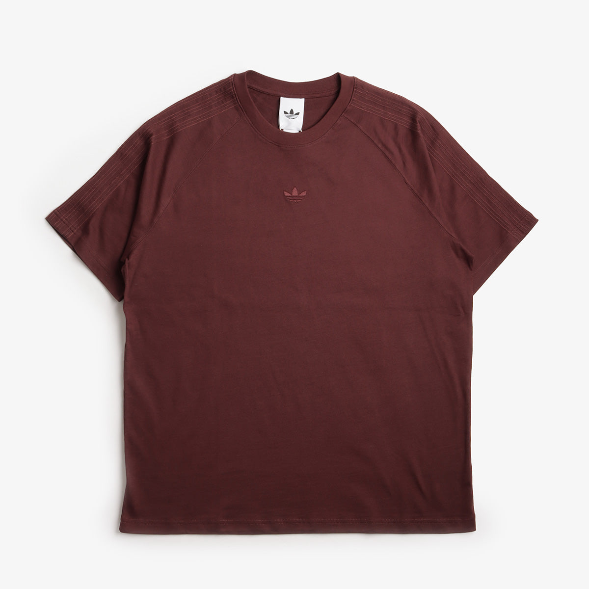 main Adidas Originals Premium Essentials T-Shirt, Aurora Ruby, Detail Shot 1