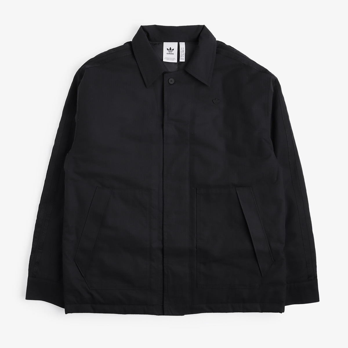 Adidas Originals Premium Essentials+ C FZ Jacket, Black, Detail Shot 1