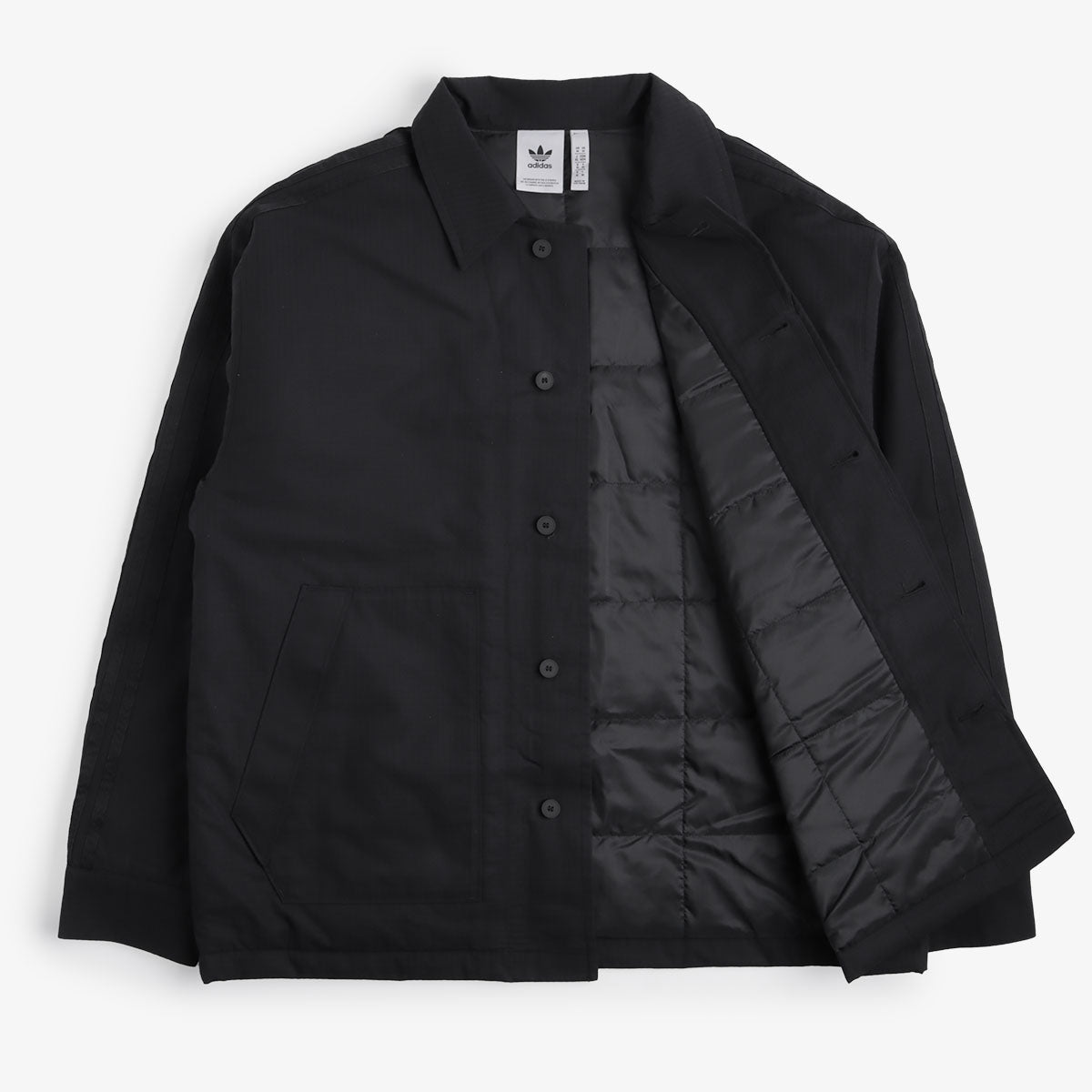 Adidas Originals Premium Essentials+ C FZ Jacket, Black, Detail Shot 3