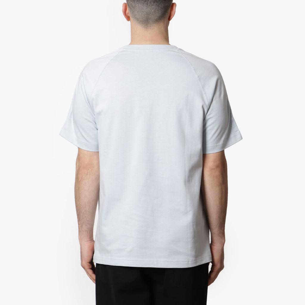 Adidas Originals Premium Essentials T-Shirt, Halo Blue, Detail Shot 3