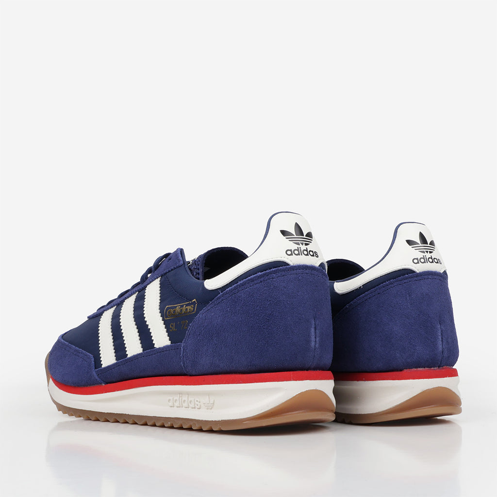 Adidas Originals SL 72 RS Shoes, Dark Blue Off White Red, Detail Shot 3