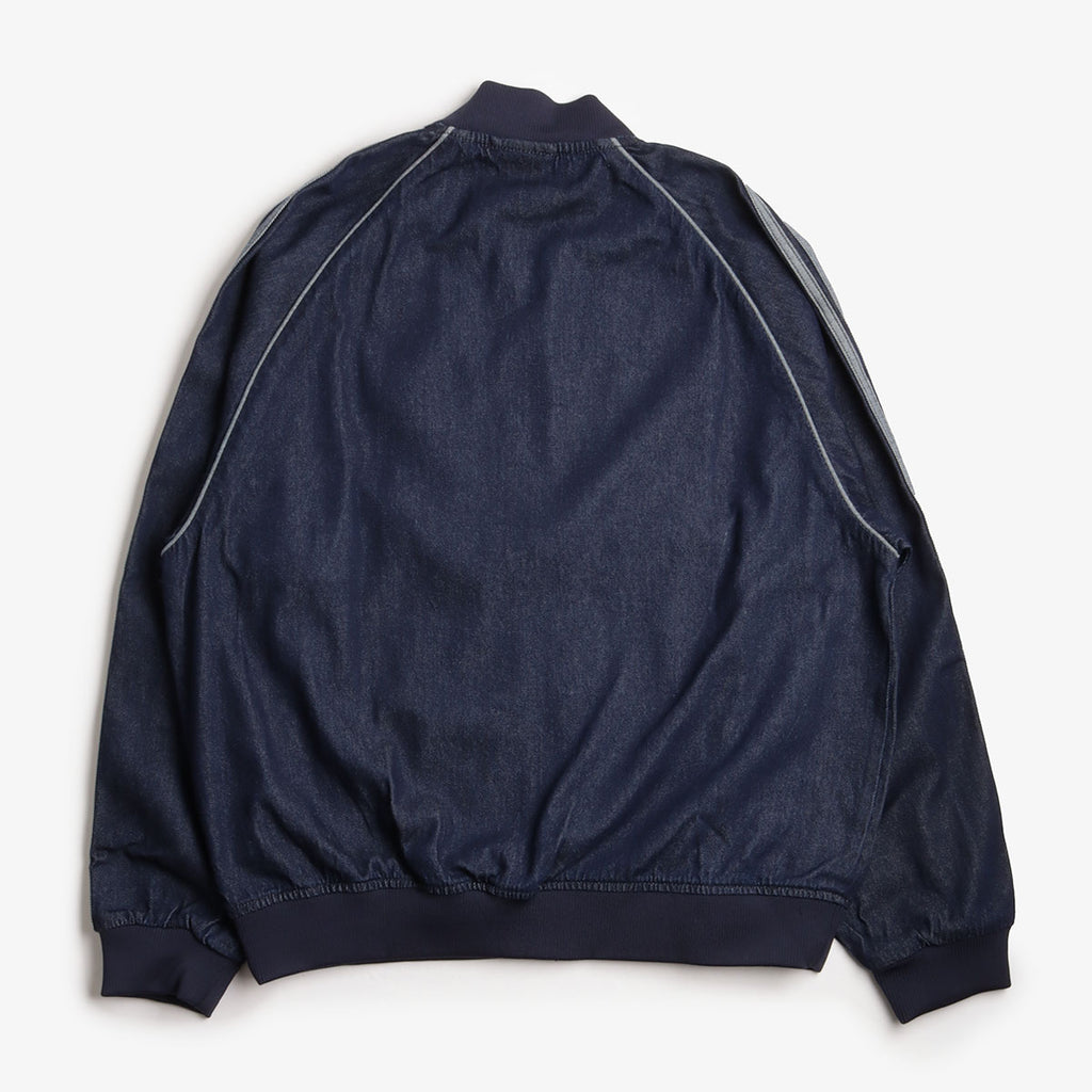 Adidas Originals SST Adicolor Denim Track Top, Indigo Denim, Detail Shot 2