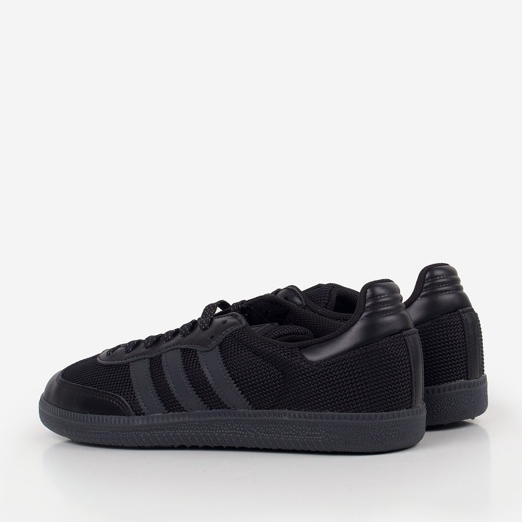 Adidas Originals Samba OG Shoes, Core Black Carbon Silver Metallic, Detail Shot 4