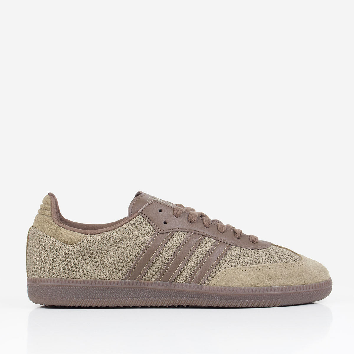 Adidas Originals Samba OG Shoes, Orbit Green Cargo Brown Gum 5, Detail Shot 1