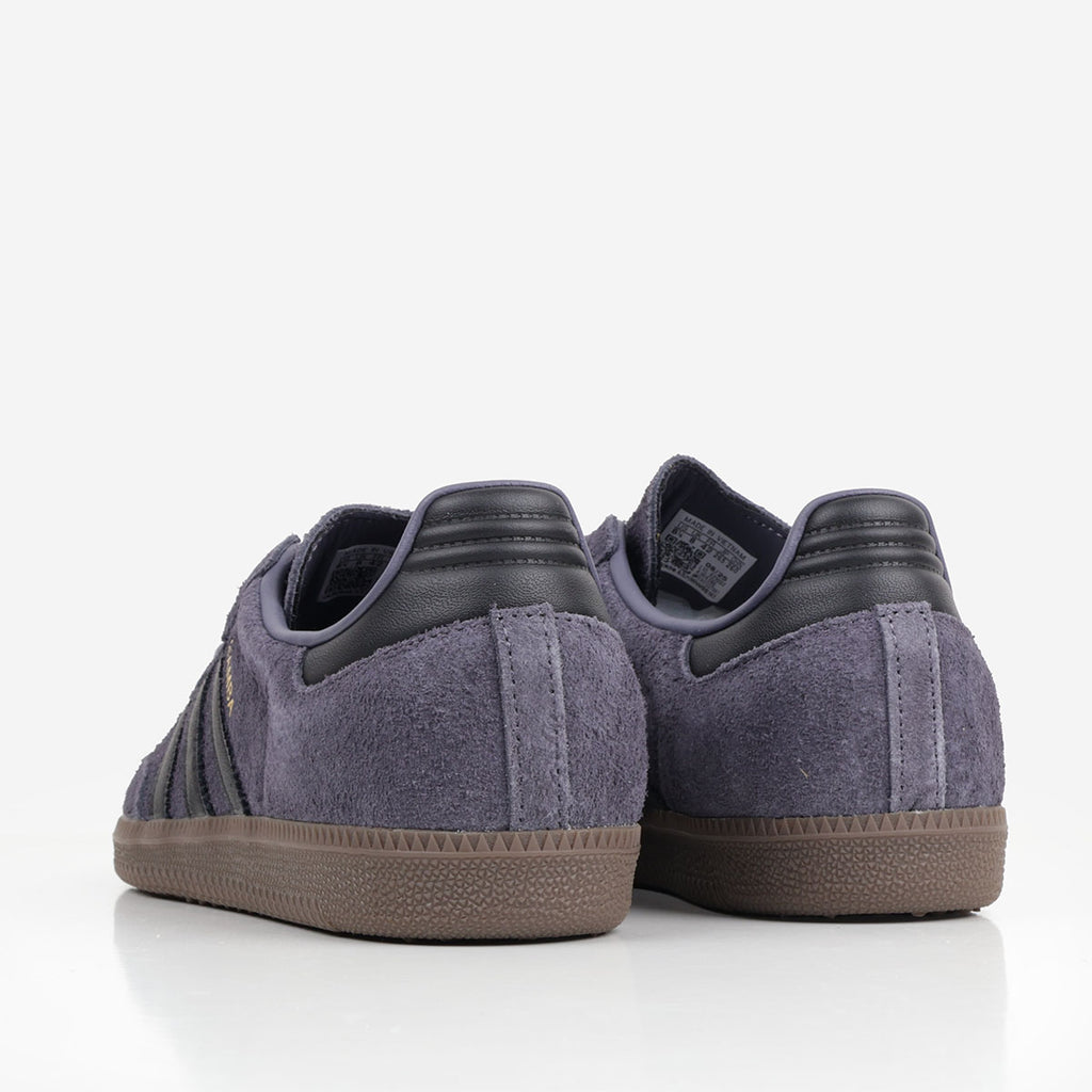 Adidas Originals Samba OG Shoes, Aurora Onyx Core Black Gum 5, Detail Shot 3