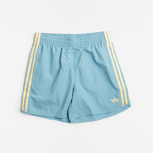 Adidas Originals Sprinter Shorts, Preloved Blue Ice Tangerine, Detail Shot 1