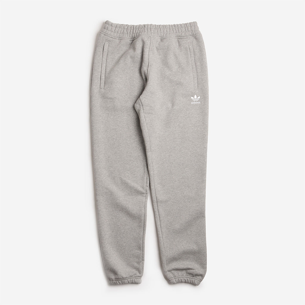 Adidas Originals Trefoil Essentials Pant, Medium Heather Grey White, Detail Shot 1