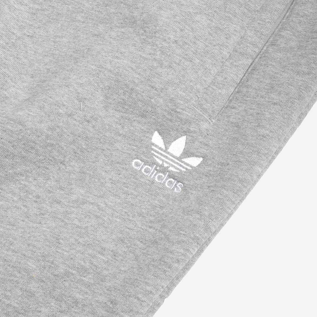 main Adidas Originals Trefoil Essentials Pant, Medium Heather Grey White, Detail Shot 3