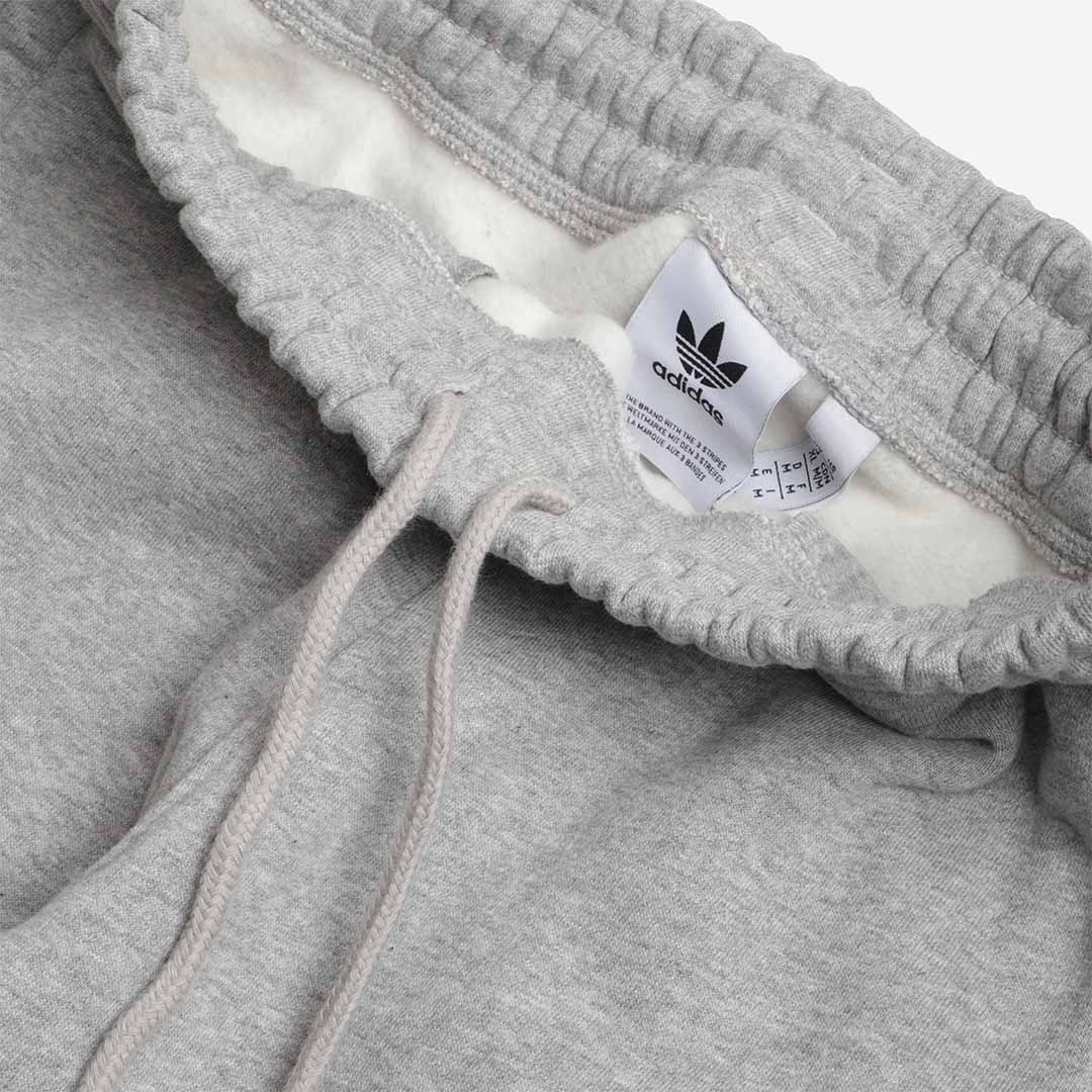 main Adidas Originals Trefoil Essentials Pant, Medium Heather Grey White, Detail Shot 4