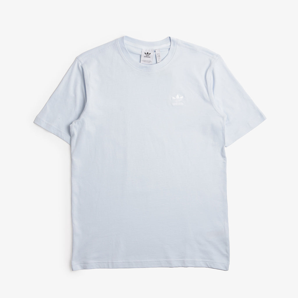 Adidas Originals Trefoil Essentials T-Shirt, Crystal Sky, Detail Shot 1