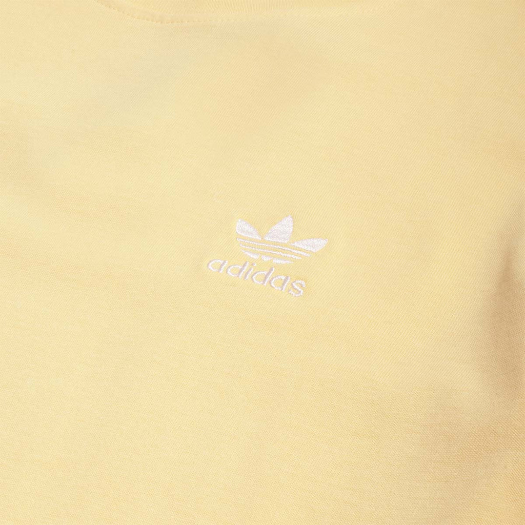 Adidas Originals Trefoil Essentials T-Shirt, Orange Tint, Detail Shot 2