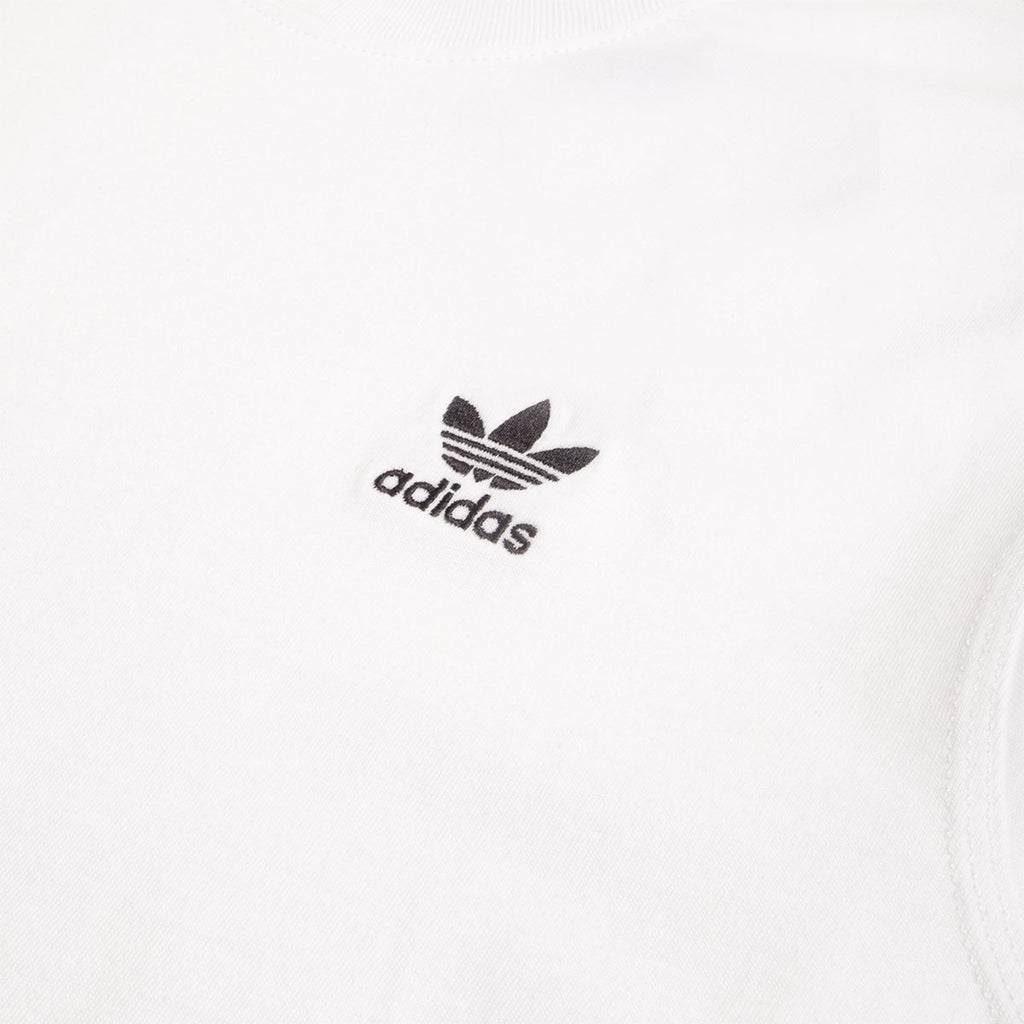 Adidas Originals Trefoil Essentials T-Shirt, White, Detail Shot 2
