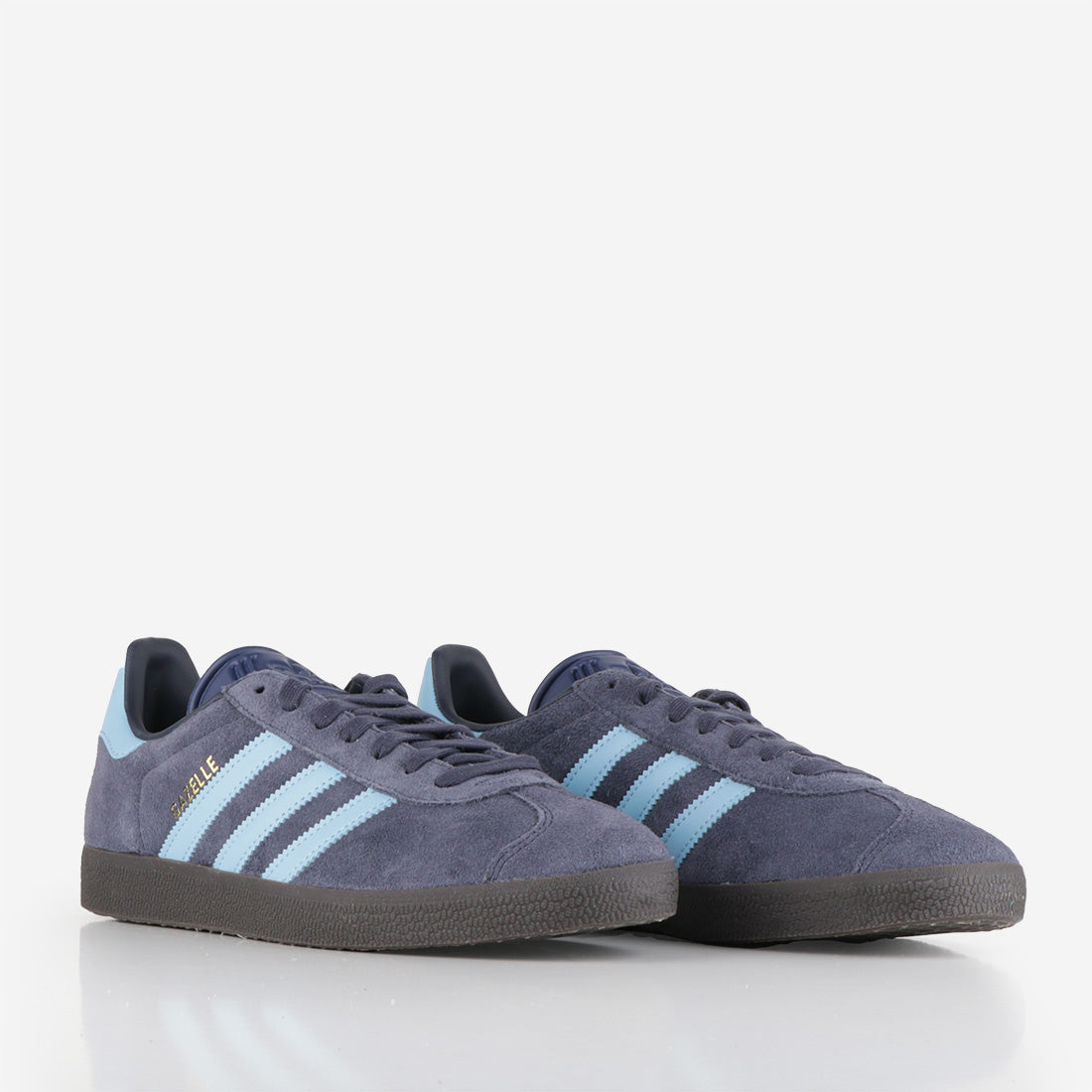 Adidas Gazelle Shoes - Shadow Navy/Clear Blue/Gum 5 Industry