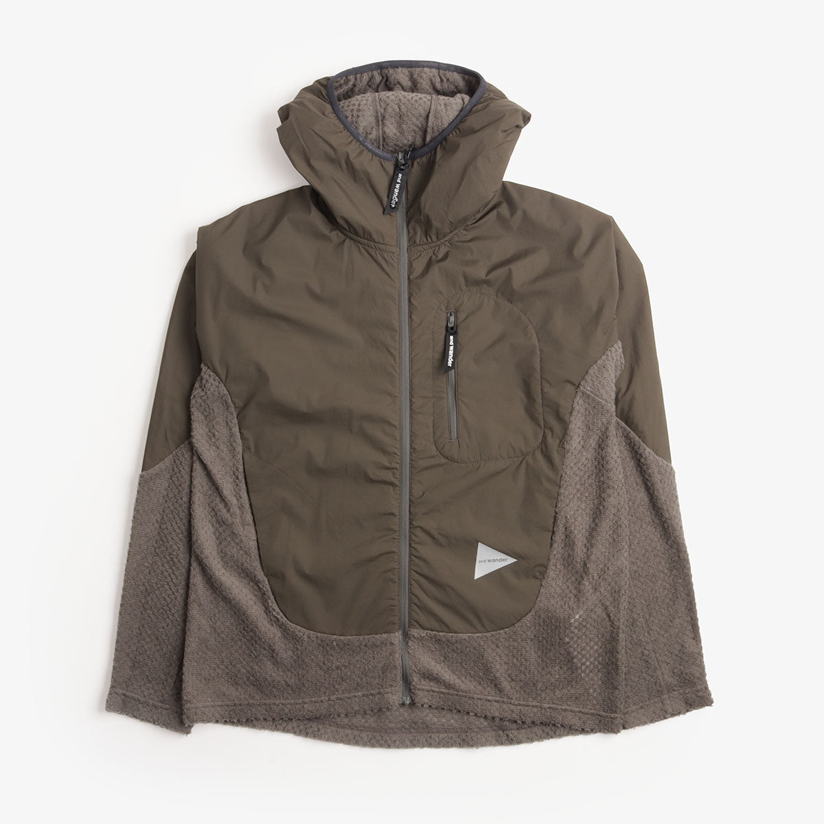 And Wander Air Fleece Full Zip Hoodie