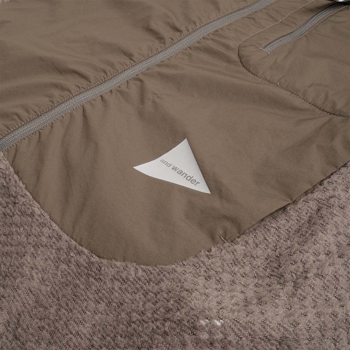 And Wander Air Fleece Full Zip Hoodie
