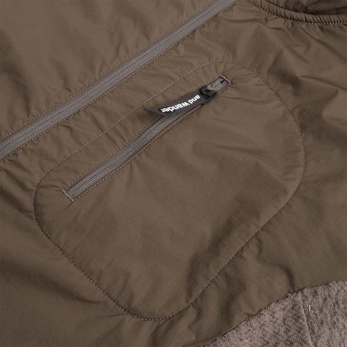 And Wander Air Fleece Full Zip Hoodie