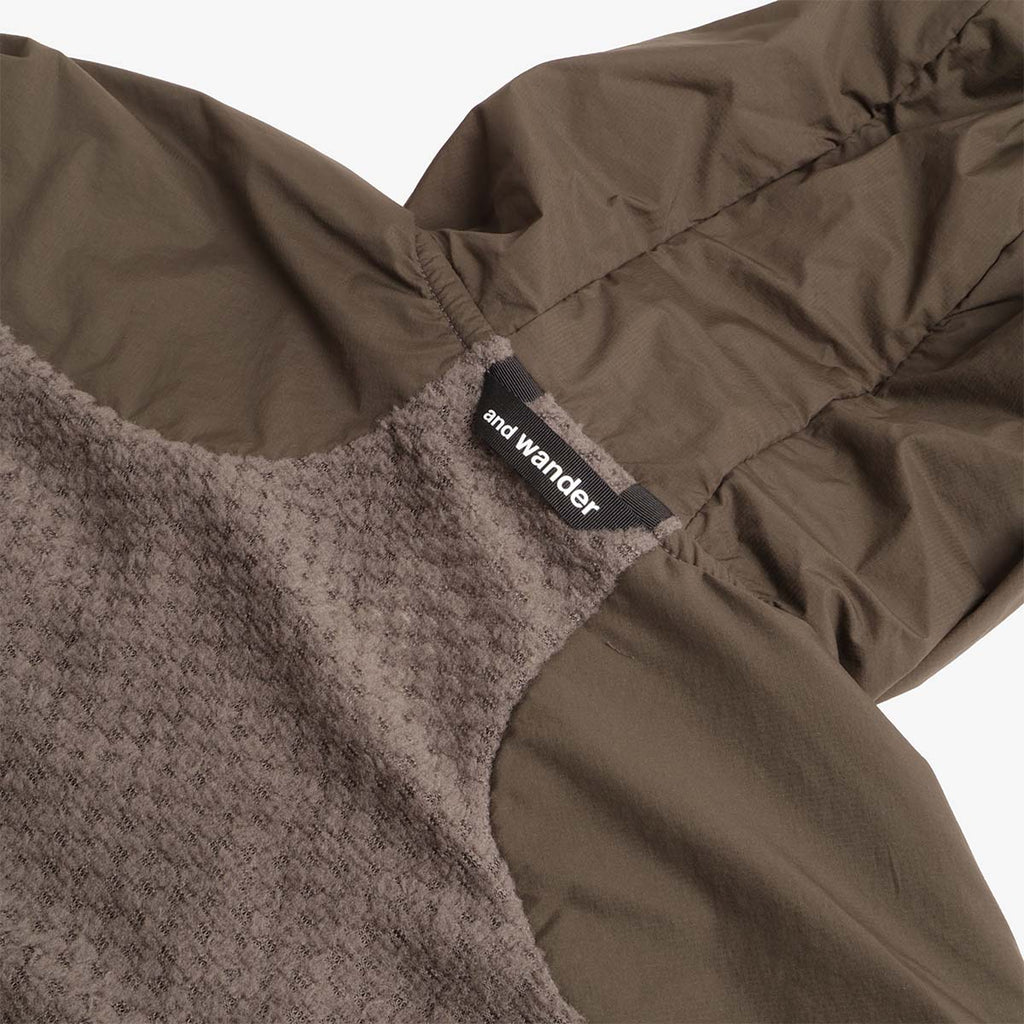 And Wander Air Fleece Full Zip Hoodie